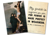 "My Grace is Sufficient" St. Paul Quote Holy Card