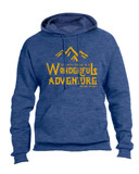 "Wonderful Adventure" Pope Saint John Paul II Heather Navy Hoodie