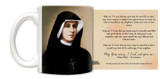 Saint Faustina "Help me, O Lord" Mug