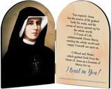 Saint Faustina Arched Diptych