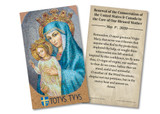 Mary, Mother of Our Church Consecration Holy Card