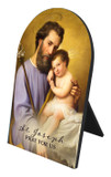 Commemorative St. Joseph Arched Desk Plaque