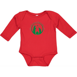 "For Unto us a Child is Born" Long-Sleeve Baby Onesie