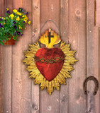 Sacred Heart Shrine Door Hanger