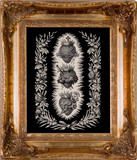 Three Hearts of the Holy Family Framed Canvas