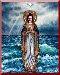 Theophilia Our Lady Star of the Sea Wall Plaque 8x10