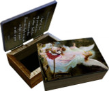 Guardian Angel on the Perilous Bridge Keepsake Box