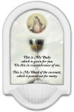 Chalice with Sacred Heart Holy Water Font