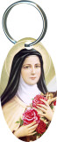 St. Therese of Lisieux Oval Keychain