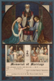 Traditional Joseph and Mary Memorial of Marriage Certificate Unframed