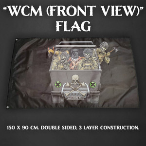TBF WARCRIME MACHINE FLAG Front View