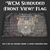 WCM Front View Flag with subdued text background.