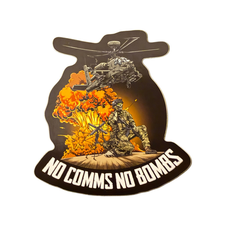 "No Comms No Bombs" (Apache) Slap