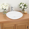 Elle - White Above Counter Basin Elle - White Above Counter Basin