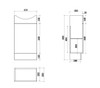 Helena - Powder Room Floor Mounted Vanity 450 mm 