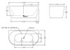 Sofia - White Freestanding Bath 1500mm 