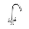 Aquila Nuvola - Chrome Gooseneck Twinner Sink Mixer