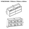 Fineline - Floor Mount Vanity Cabinet Only (NO TOP) 1800mm 