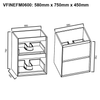 Fineline - Floor Mounted Vanity Only 600mm