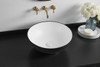 Roquefort - Matte Black And White Above Counter Basin 