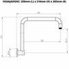 Jade - Gooseneck Chrome Shower Arm