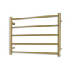 Heated Towel Rail - Round 5 Bar 750x550mm - Right Hand