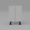 Base Cabinet 600mm with 2 Doors in UV White