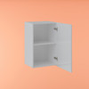 Wall Cabinet 400mm with 1 Door in UV White