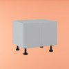 Farmhouse Base Cabinet 800mm with 2 Doors in UV White