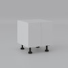 Farmhouse Base Cabinet 600mm with 2 Doors in UV White