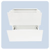 Base Cabinet 900mm with 2 Drawers in UV White