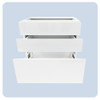 Base Cabinet 900mm with 3 Drawers in UV White