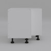 Base Corner Cabinet 900mm with 2 Doors in UV White