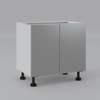 Base Cabinet 900mm with 2 Doors in UV Light Grey