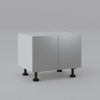 Farmhouse Base Cabinet 800mm with 2 Doors in UV Light Grey
