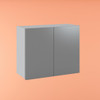 Wall Cabinet 900mm with 2 Doors in UV Light Grey