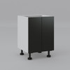 Base Cabinet 600mm with 2 Doors in UV Dark Grey