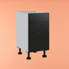 Base Cabinet 450mm with 3 Drawers in UV Dark Grey