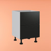 Base Cabinet 600mm with 2 Drawers in UV Dark Grey