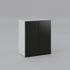 Wall Cabinet 600mm with 2 Door in UV Dark Grey