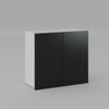 Wall Cabinet 800mm with 2 Doors in UV Dark Grey