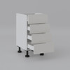 Base Cabinet 450mm with 4 Drawer in PU Satin