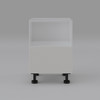 Base Microwave Cabinet 600mm with 1 Drawer in PU Satin