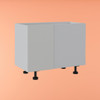 Farmhouse Base Cabinet 600mm with 2 Doors in PU Satin