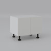 Farmhouse Base Cabinet 800mm with 2 Doors in PU Satin