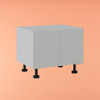 Farmhouse Base Cabinet 800mm with 2 Doors in PU Satin