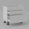 Base Cabinet 900mm with 3 Drawers in PU Shaker
