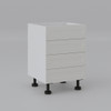 Base Cabinet 600mm with 4 Drawers in PU Shaker