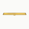 Brushed Gold Floor Channel With Tile Insert 600mm - 74mm Outlet
