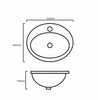 Atlantic 530  -  White Inset Basin (1 Tap Hole)